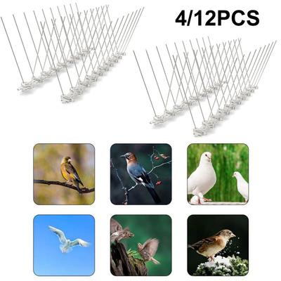 Birds Spikes Deterrent Cover 1/4/12pcs Accessory Adapter