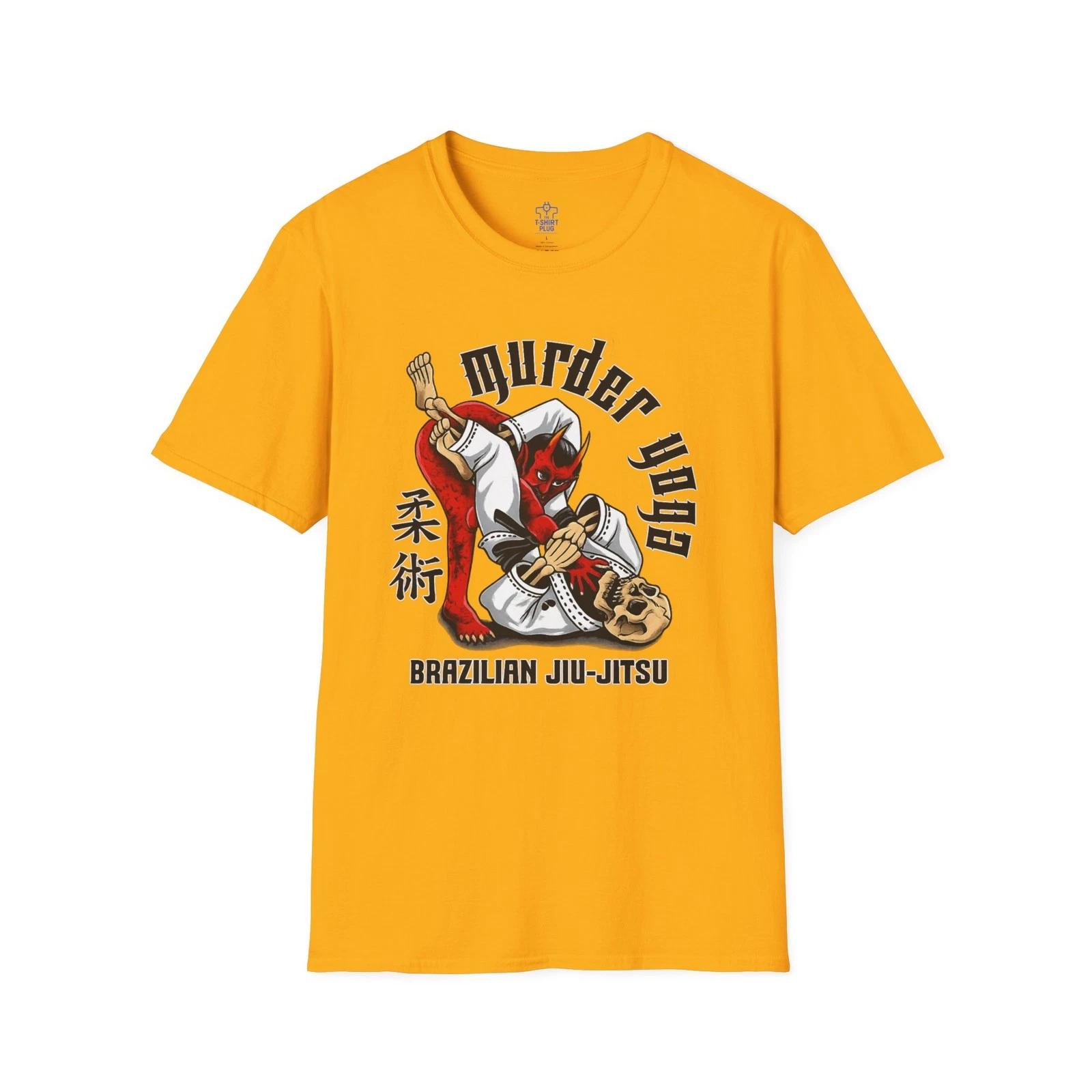 Murder Yoga Jiu Jitsu T shirt | Martial Arts Design 3XL