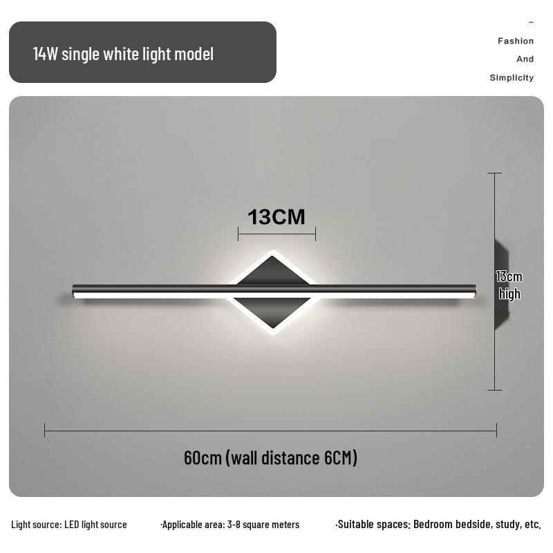 Modern LED Vanity Mirror Light: Simple Bathroom Wall Lamp for Makeup & Cabinet Illumination