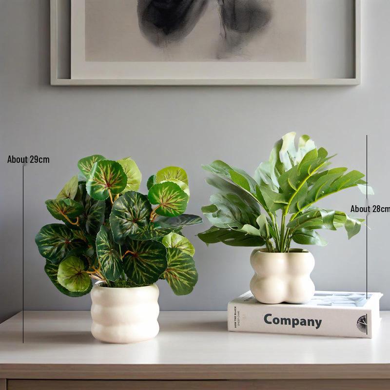 Nordic Style Artificial Potted Plants for Indoor Decor: Perfect for Living Rooms, Offices, and Desktops