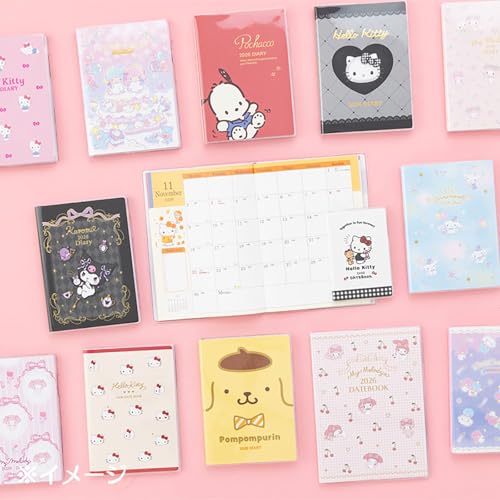 Sanrio B6 Diary (Block Type) 2026 Little Twin Stars Kiki and Lala Paper Planner, October Start, Planner, Diary, 623601