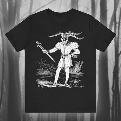 HOT SALE Master Leonard, Demon Tee, Mystery Tee, Demon Tee, Horror Tee, Goth Fashion, Retro Goth Unisex Short-sleeved Tee