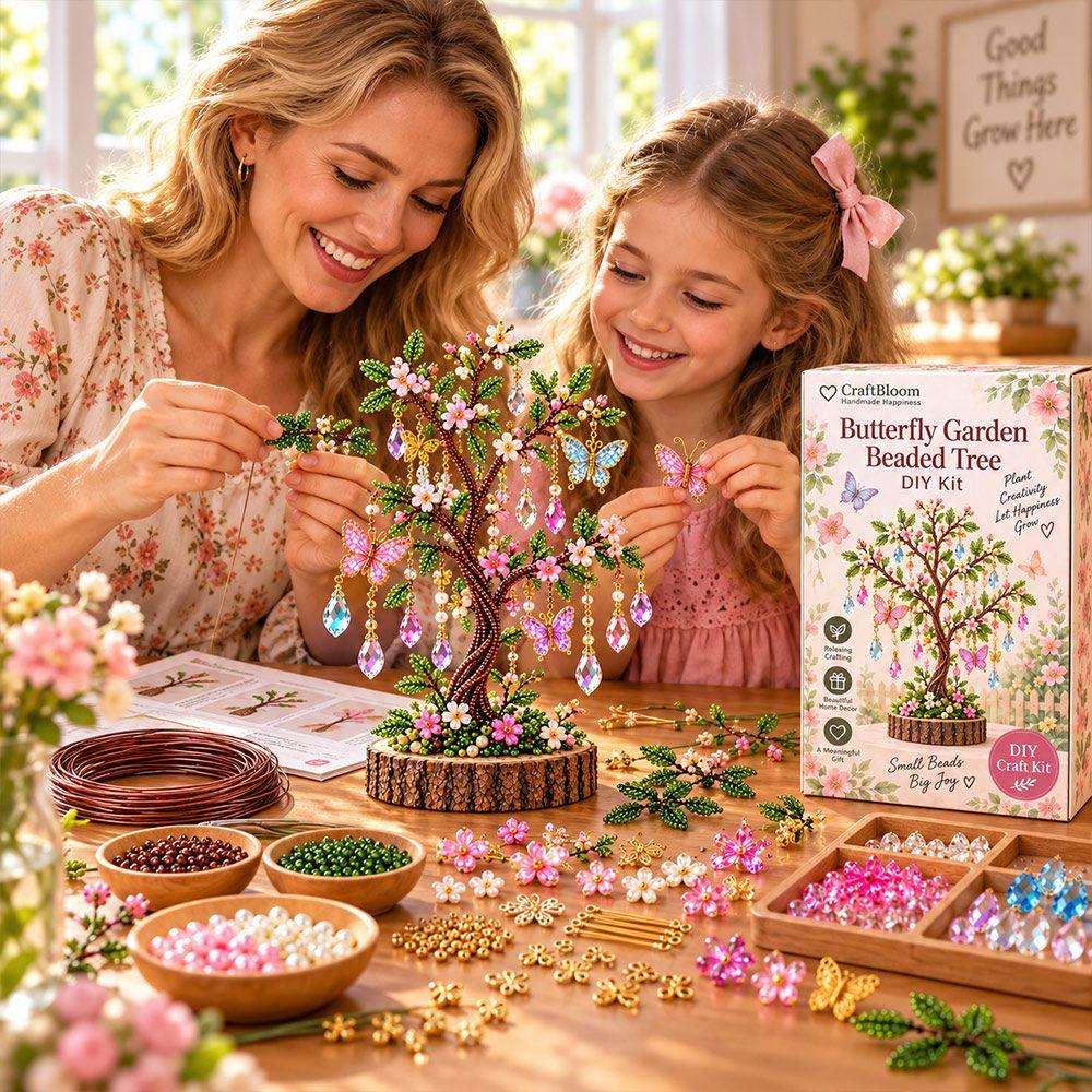 Multi-Color Beads Christmas Tree Ornament Kit Ornament Kit Festive Holiday Activity