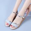Sporty Flat Sandals For Women With Pu Material And Elevating Buckle For Summer Casual Wear