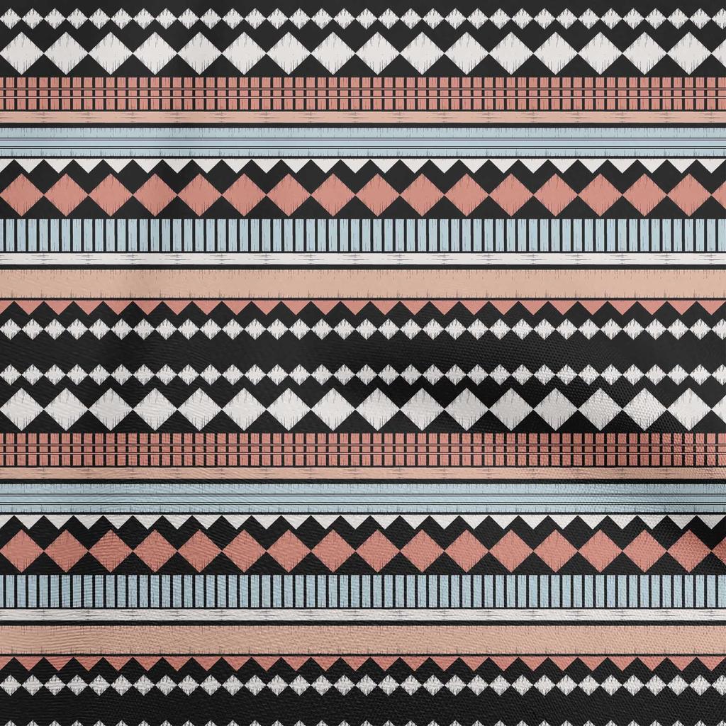 oneOone Bavlněná flex látka tmavě broskvová geometrická šicí látka na metráž s potiskem, šicí potřeby na oblečení, 40 palců