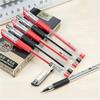 12pcs Gel Pens Black/Red Ballpoint Pens Stationery 0.5mm Cute Pens Korean Stationery Kawaii School Supplies Office Accessories