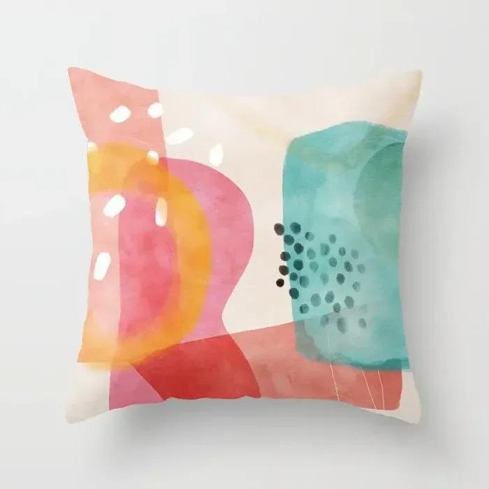 Home Nordic Living Room Decoration Abstract Morandi Sofa Cushion Cover