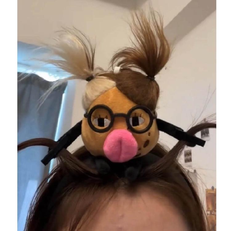 Unique Braided Doll Headband Cosplay Hairpin Hair Clip Hair Accessory for Women