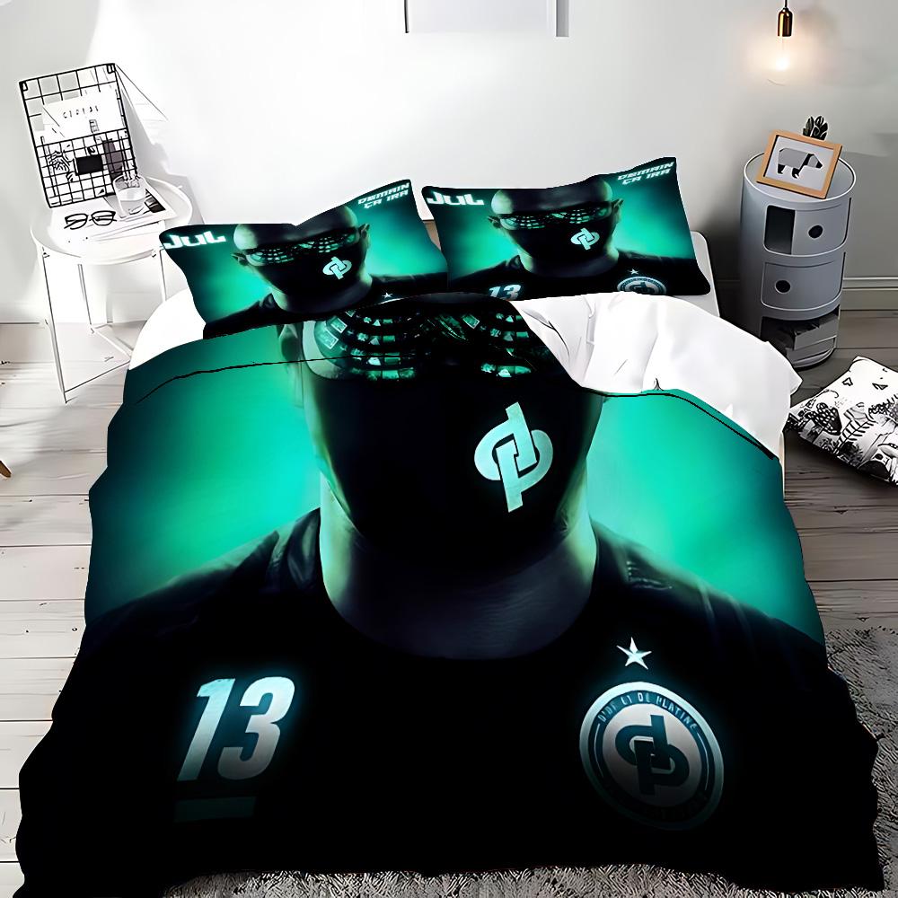 Raper JuL C'est Pas Des Lol Duvet Pilowcase Beding Set Adult People Boy Girl Bedrom Decoration Children Single Double Large Sized Dimensions