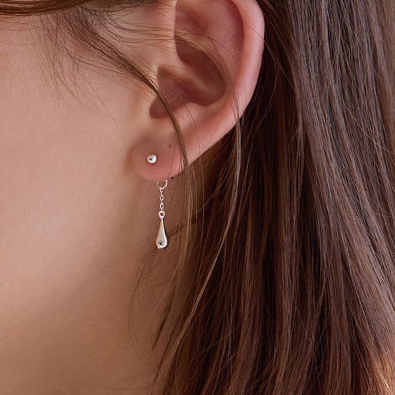 

PAIGEFLYNN JEWELRY [925 Silver] Duplin Drop Earrings Yellow Gold_FREE