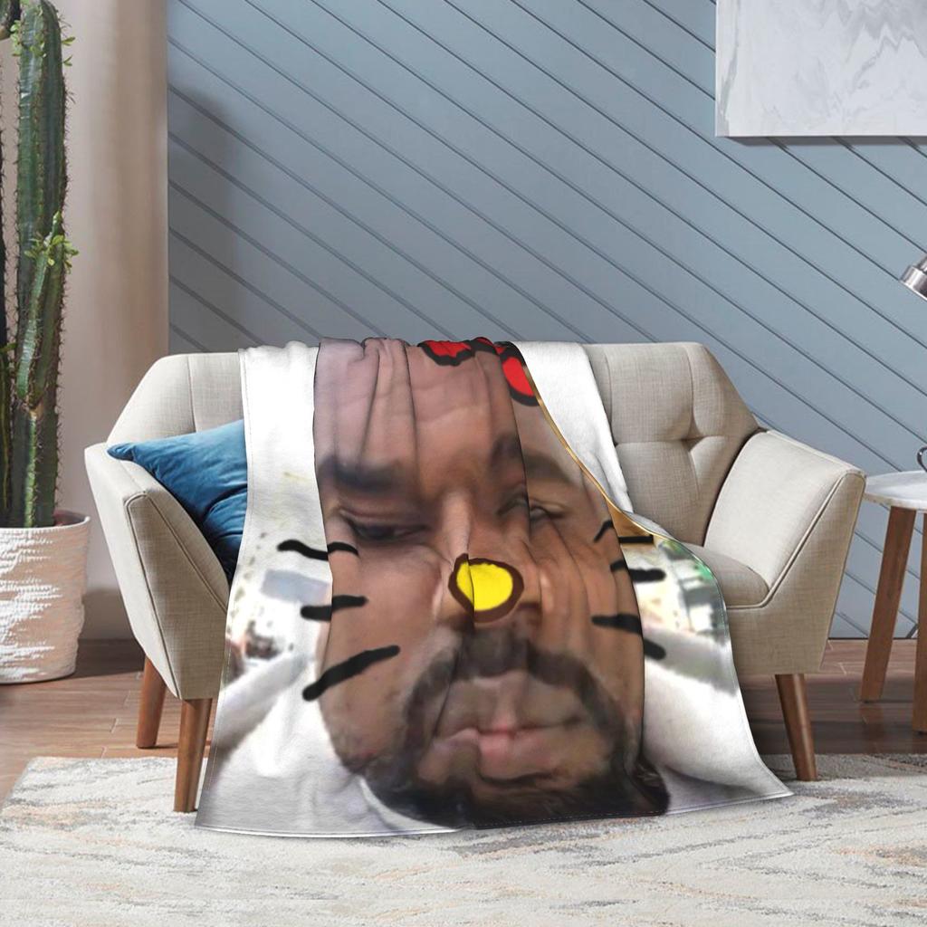 K-kanyes W-wests Funny Meme Throw Blanket for Couch Cozy Plush Blanket 50x60 Inches Multiple Sizes Bedspread for All Seasons