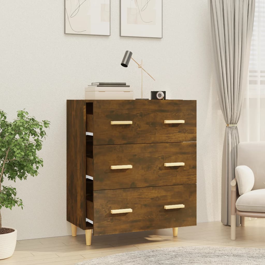 Sideboard Smoked Oak 70x34x90 cm Particleboard
