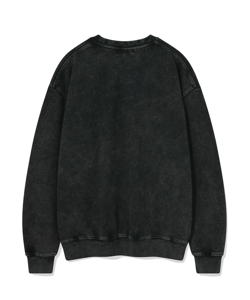 WACKY WILLY Kiki Leo Typographic Sweatshirt Charcoal