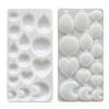 Heart Oval Moon Round Resin Pendant Silicone Molds with 15 Cavities For Handmade Resin Pendant Jewelry Crafting