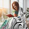 Inspirational Christian Gift for Women: Soft Flannel Bible Verse Prayer Throw Blanket for Healing and Comfort