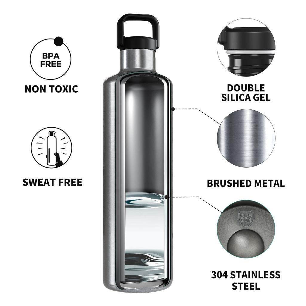 FEIJIAN 1750ml Large-capacity thermos cup Stainless Steel Thermos Bottle with Portable cloth bag