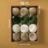 Flocked Plush Christmas Ball Ornaments for Tree Decorations