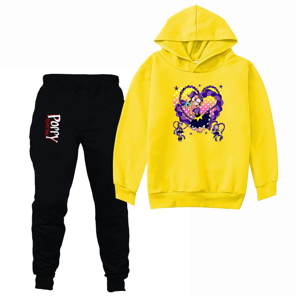 4142 Kids Girls Lily Lovebraids Print Long Sleeves Hoodies Pants Clothes Set