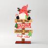 Funny Santa Claus Elk Plaque Cartoon Merry Christmas Ornaments  Home Table Decors
