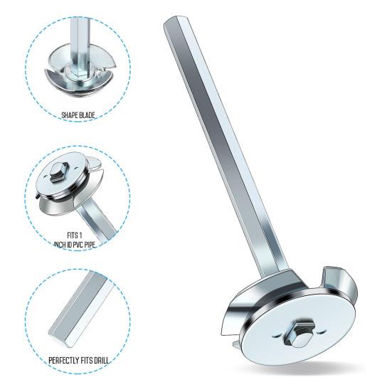Plumbing PVC Fitting Socket Saver Rustproof High Durability Wide Compatibility PVC Pipe Reamer Cutter Practical Plumbing Tools