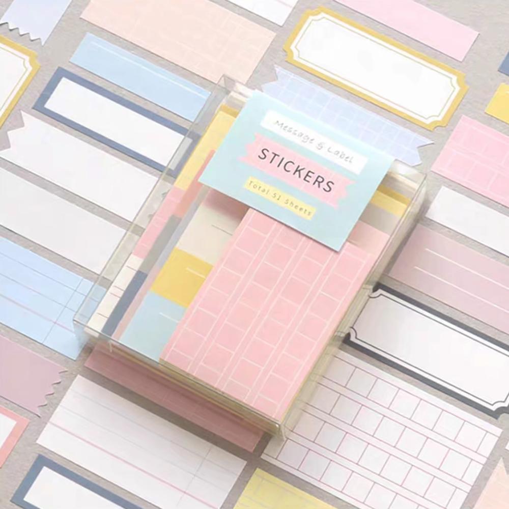 Label sticker set, memo, message, key record, pagination sticker, marking sticker