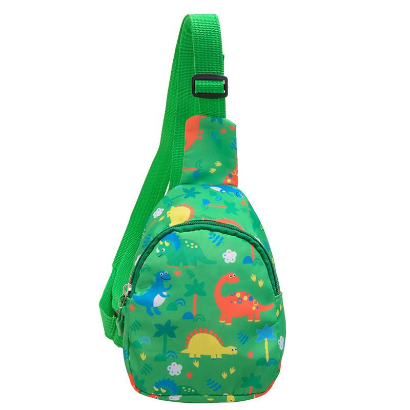 High Quality Children's Dinosaur Chest Bag Cute Cartoon Print Sling Bag For Kids