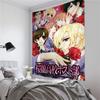 VIKAMA Anime Tapestry Bohemian Floral Wall Decor Tapestry Dorm Room Decor Affordable HippieStyle Wall Art Room Decor