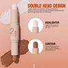 Contour Highlight Stick,DualEnded Face Contouring Stick withConcealer,Sculpting Brightening Makeup,Creamy Blendable Contour Stick for Cheekbones Nose
