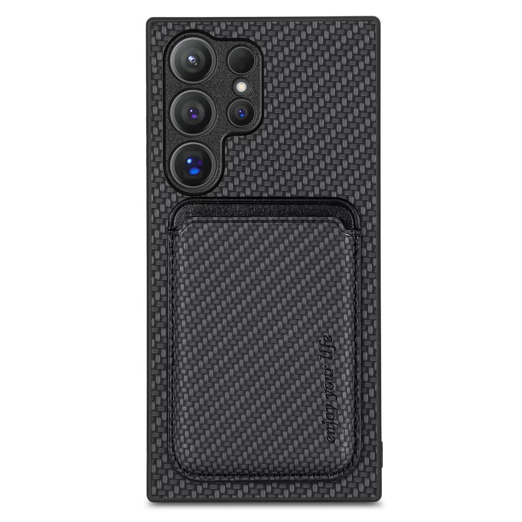 For Samsung Galaxy S25 Ultra Case Magnetic Detachable Card Holder Phone Back Cover