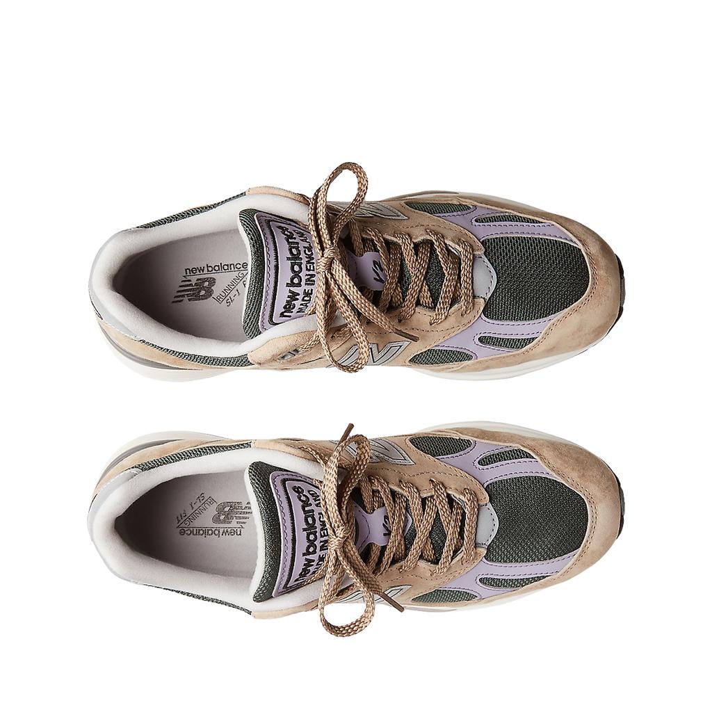 New Balance 991v2 Made In England Essentially Offbeat Pack - Cement Unisex Sneakers Tan Douglas-Fir Lavender-Grey U991DL2