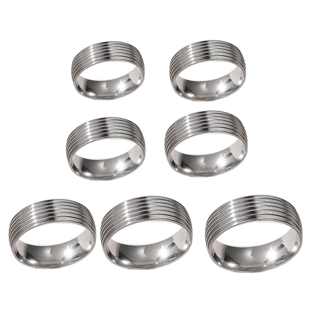 Trendy Stainless Steel Rings Jewelry Set with Various Styles Stylish Rings Perfect for Daily Wear and Thoughtful Gifts