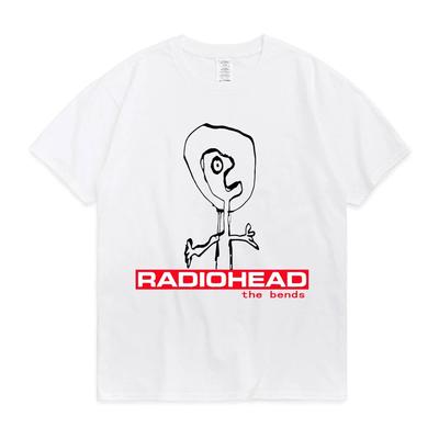 Radiohead The Bends Grafik T-Shirts 90er Jahre Vintage Punk Hip Hop Kurzarm T-Shirt Übergroßes Streetwear T-Shirt Unisex