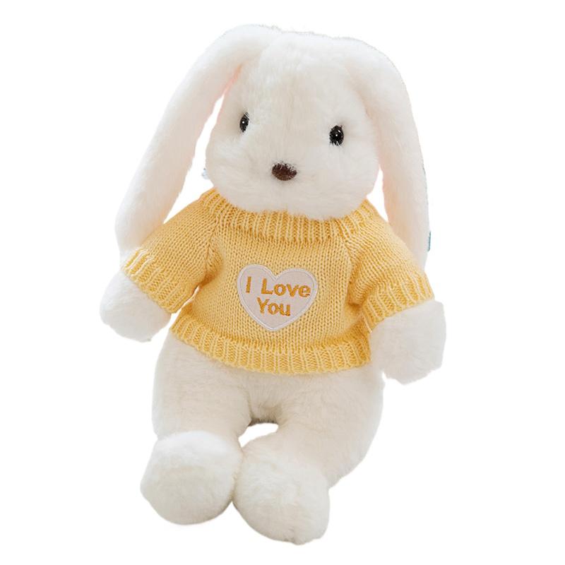 Kawaii Long Ear Rabbit Soft Plush Toys Sleeping Cute Bunny Cartoon Stuffed Animal Dolls Girls Baby Appease Pillow Birthday Gift