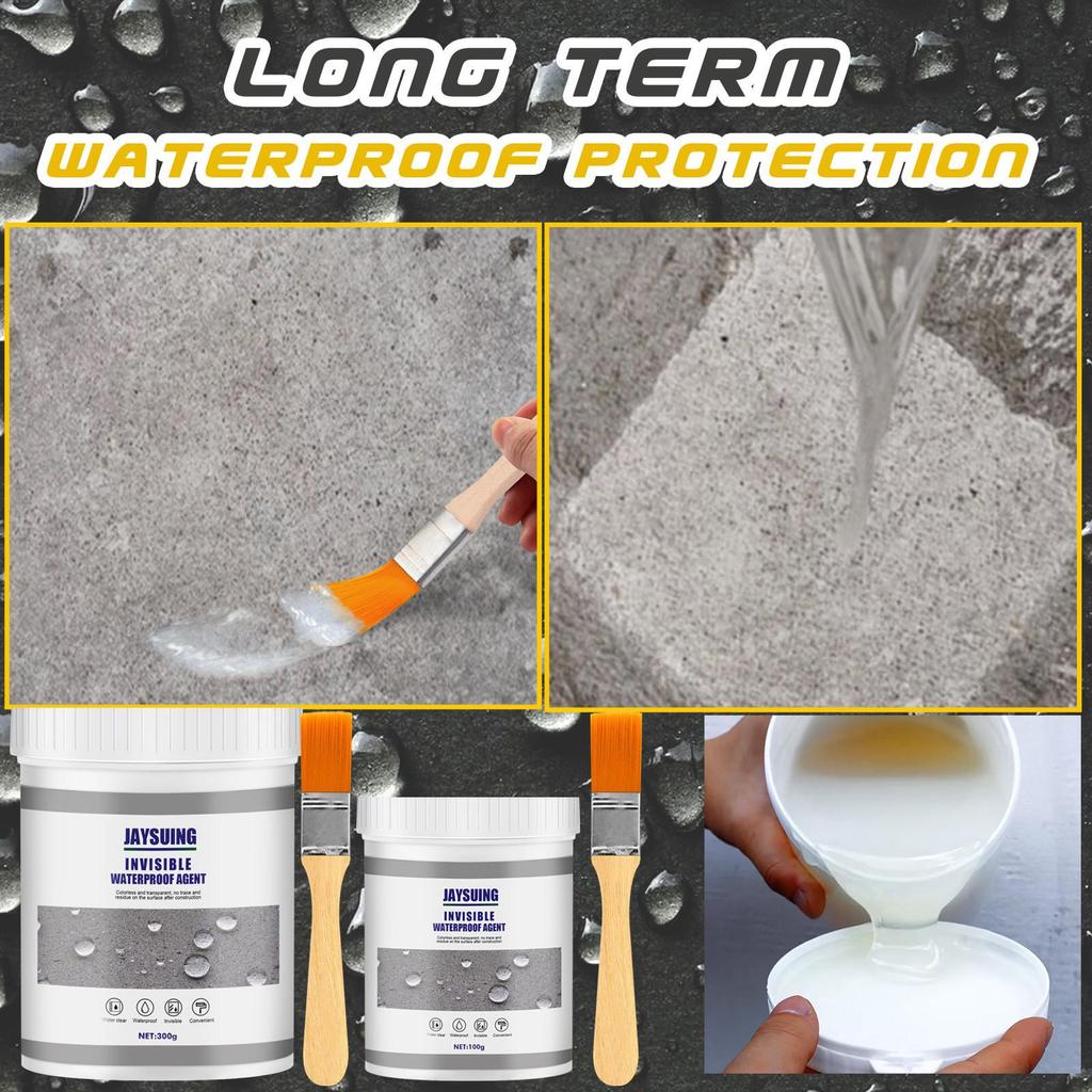 Long-Lasting Waterproof Sealant for Various Surfaces with Brush Application