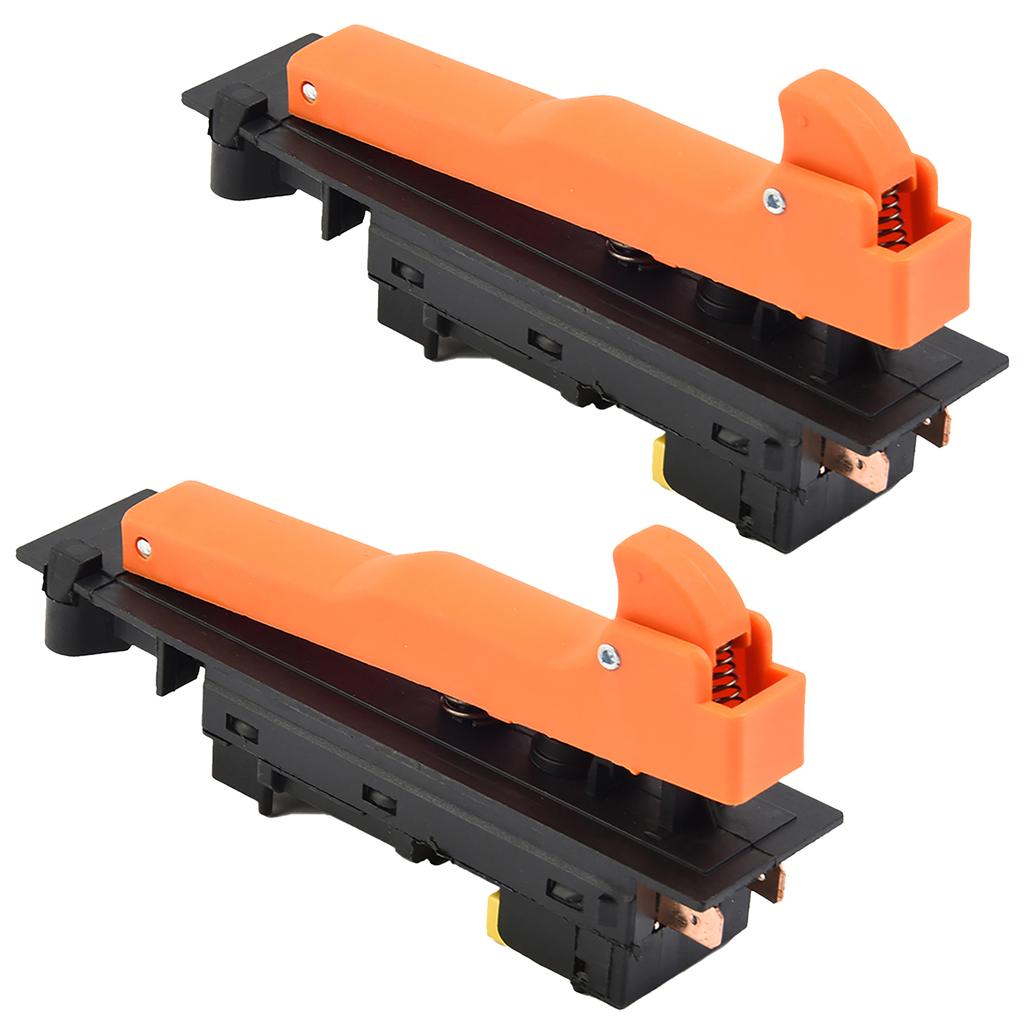 127*31mm Avtrekkerbryter 2 stk/sett Svart For Vinkelsliper