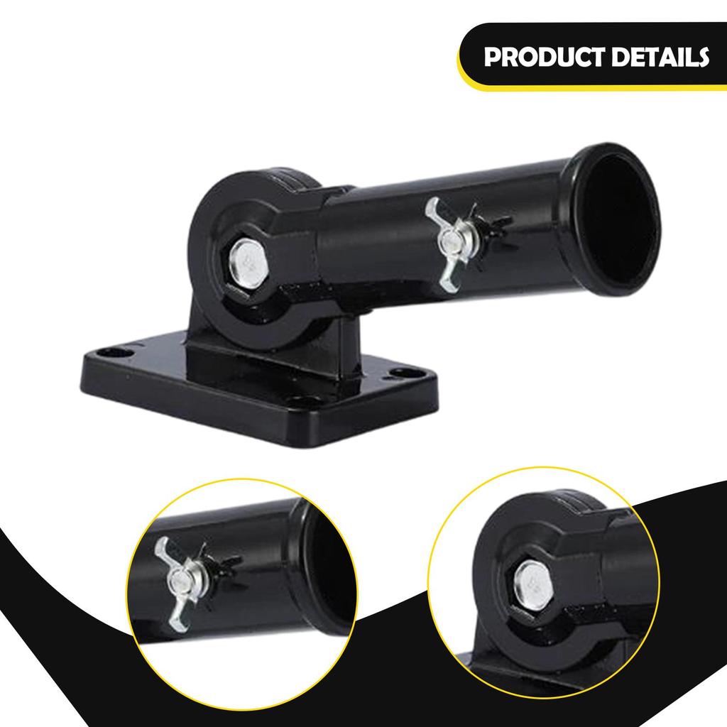 Flag Pole Holder Wall Mounted Adjustable Hardware Sturdy Mounting Bracket Easy to Install for Porch,