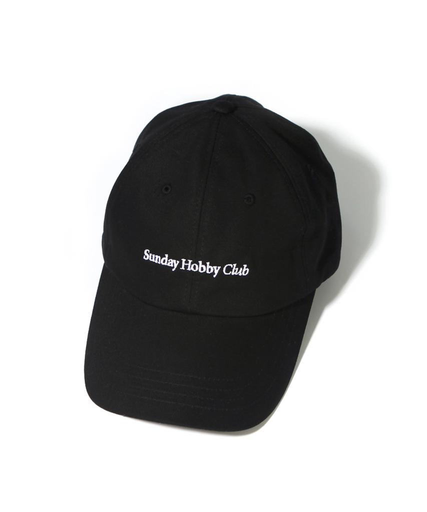 SUNDAY HOBBY CLUB 22Ss Signature Logo Curve Cap - Black