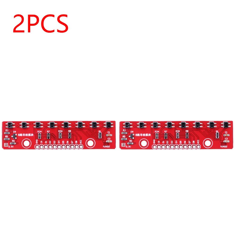 10-1PCS 3.3V-5V Line Follower Infrared Detection Sensor 8 Channel 8Bit Detector Hunt Board PCB Infrared Detection Module Board
