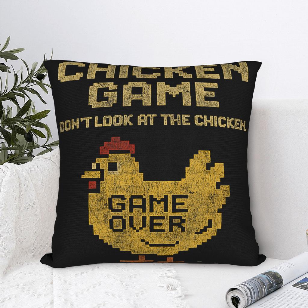 Chicken Game Dont Look At The Chicken Pillowcase Merch Printing Cushion Cover Gift  Pillow Case Cover Chair Multi Size