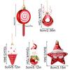 3/6Pcs/Pack Home Decoration New Year Plastic DIY Christmas High Quality Hanging Pendant Lollipop Gifts