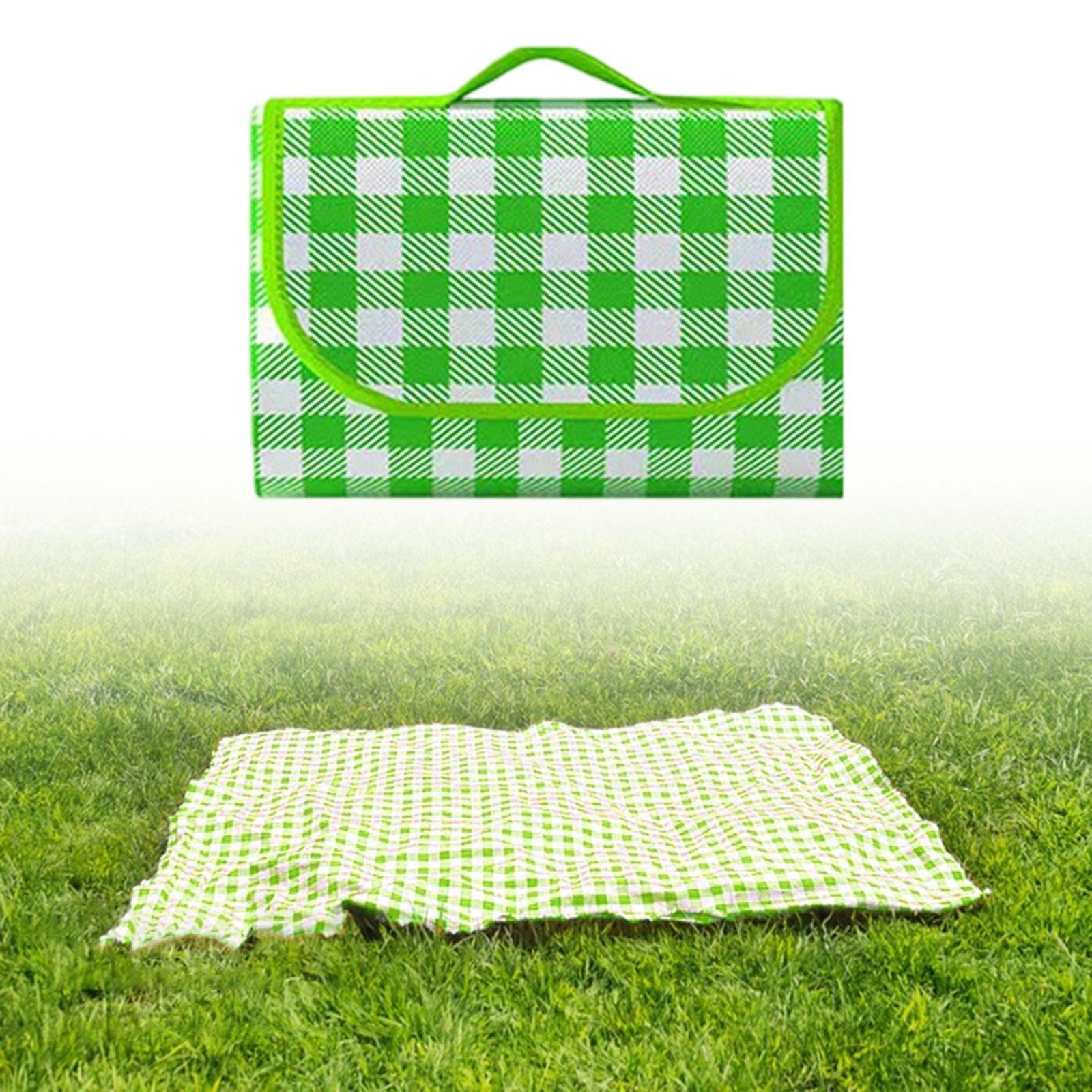 

Outdoor Blanket with Carry Handle for Beach And Picnic Activities світло-зелений колір