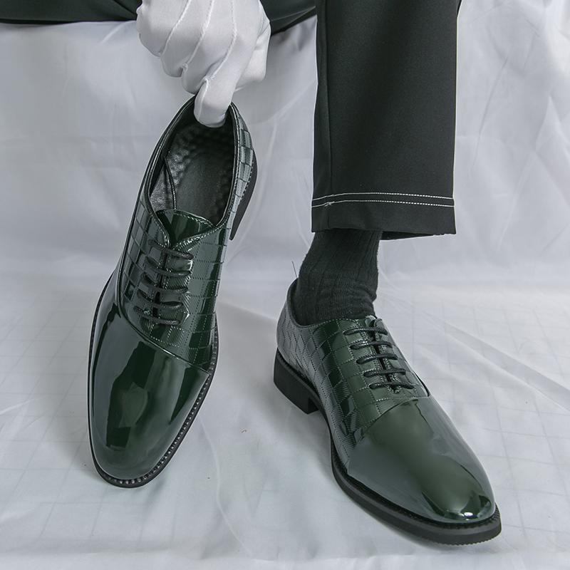 Fashion Business Men Formal Shoes Men Casual Comfortable Lace Up Fashionable Leather Shoes Wedding Banquet Shoes Sizes 38-46 Men Shoes