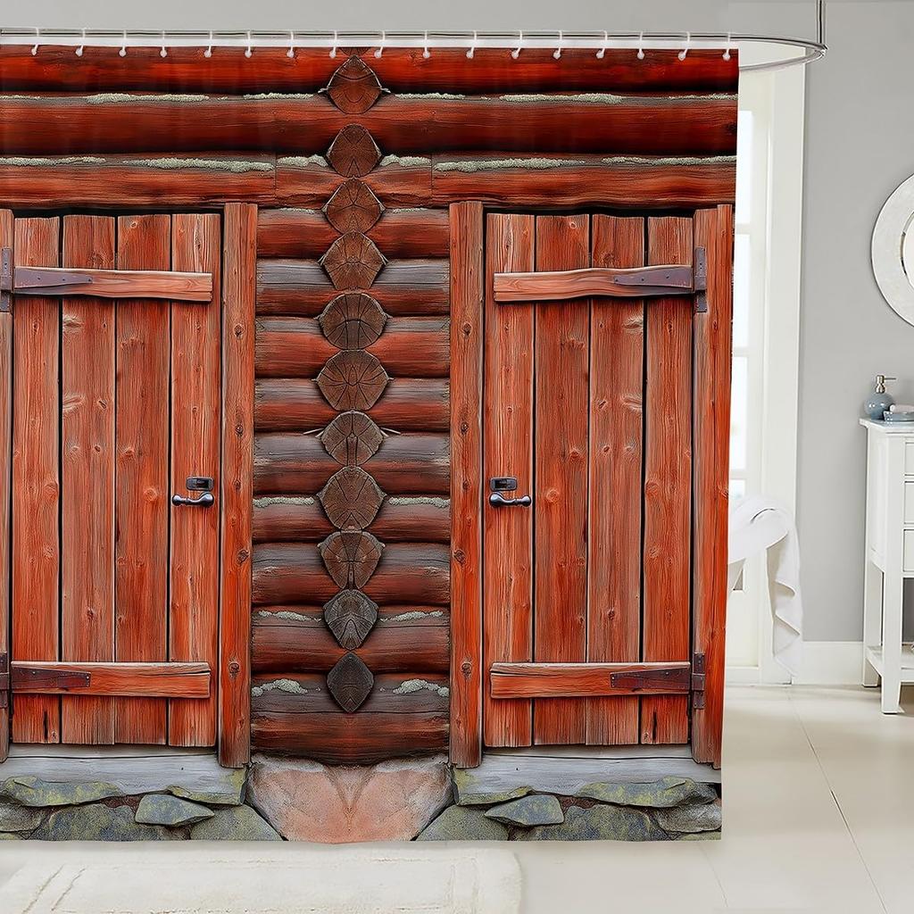 Sausage Dog Shower Curtain for Bathroom Decor Dachshund Bath Curtain Puppy Dog Bathroom Accessories Cute Pet Waterproof