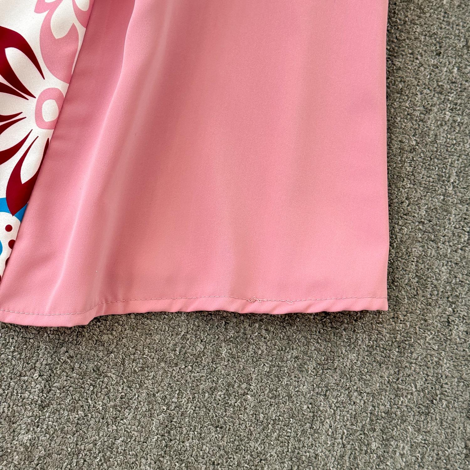 Осеннее винтажное женское длинное платье в стиле пэчворк с принтом — фото 16