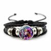 Anime Hand Bracelet Braided Leather Adjustable Wristband Cute Cosplay Accessories Birthday Gift for Kids Girls Fans 3 colors