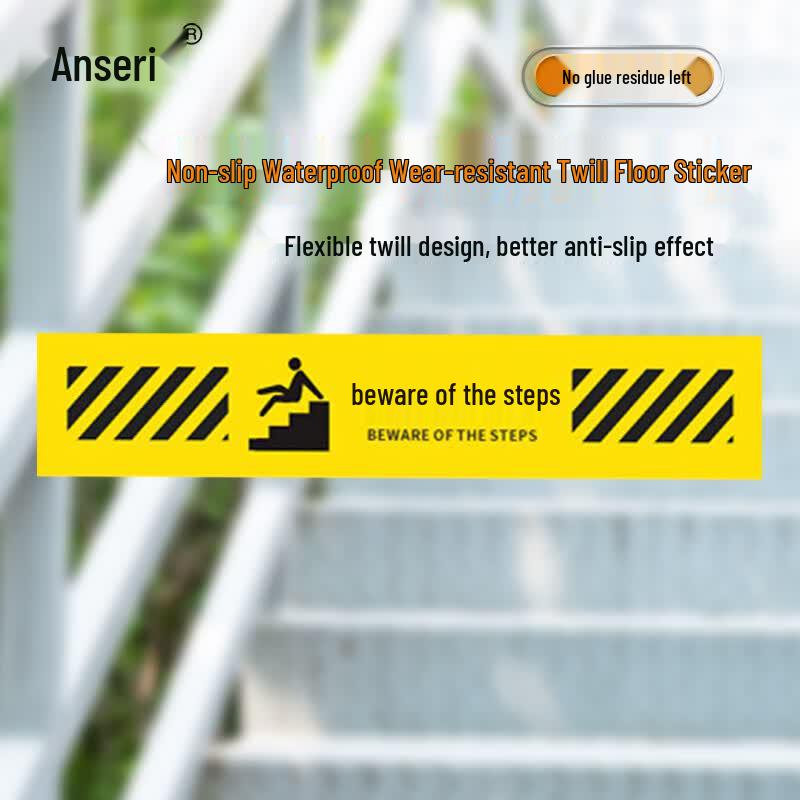 Ansell Caution Step Warning Floor Sticker