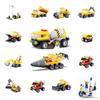 MOC Engineering Truck Building Blocks City Construction Crane Bulldozer Car Bricks Set Children Kids Toys for Boy