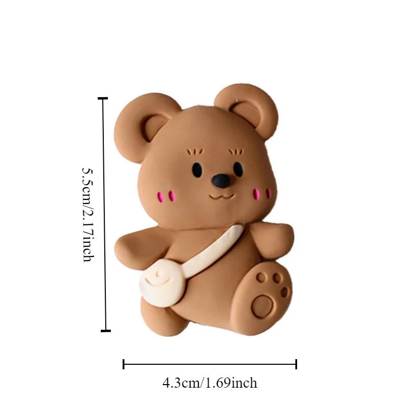 Cartoon Bear Air Vent Perfume Clip Car Air Conditioning Aromatherapy Clip Creative Car Decoration Ornaments Cute Car Accessories