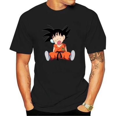 Dragon Ball Anime Printed Casual T-shirt Summer Round Neck Short Sleeve T-shirt Soft Breathable Cotton T-shirt