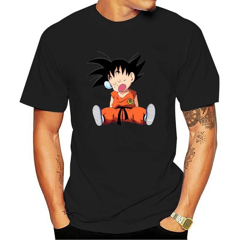 

Повседневная футболка с принтом из аниме Dragon Ball, летняя футболка с коротким рукавом и круглым вырезом, мягкая дышащая хлопковая футболка S чёрный